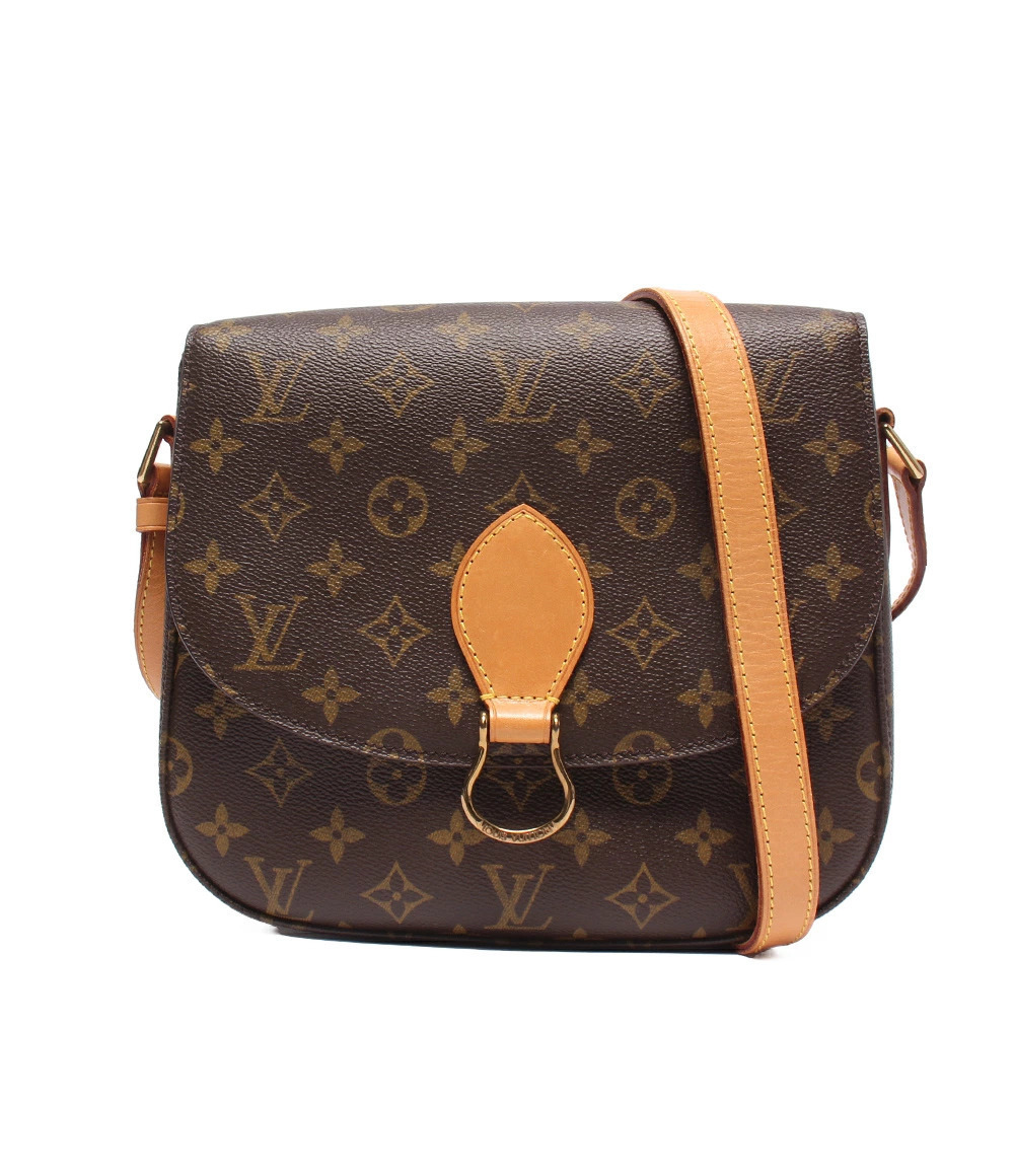 Louis Vuitton Saint Cloud Monogram Crossbody Bag Canvas Leather Brown